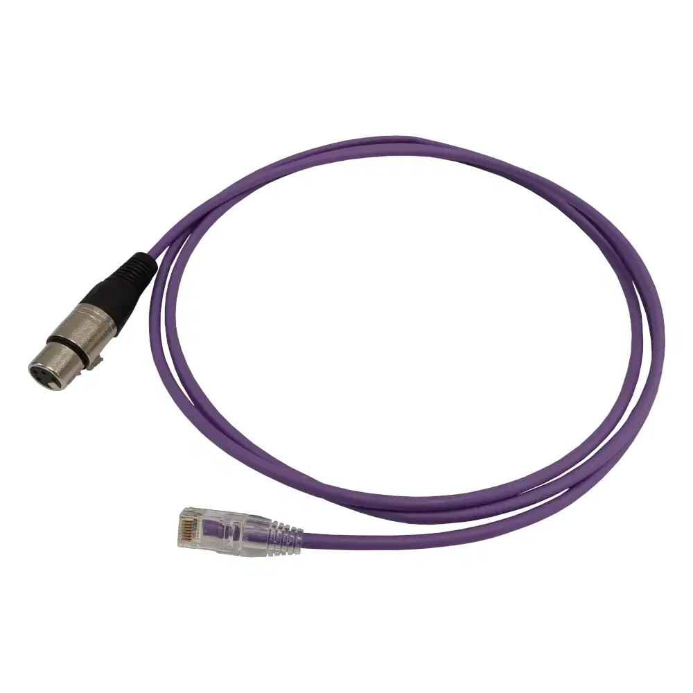 2m XLR to RJ45 Ethernet Data Cable