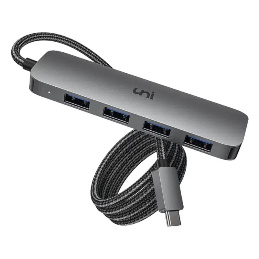 USB-C Hub with 4 USB Ports and 120cm Cable